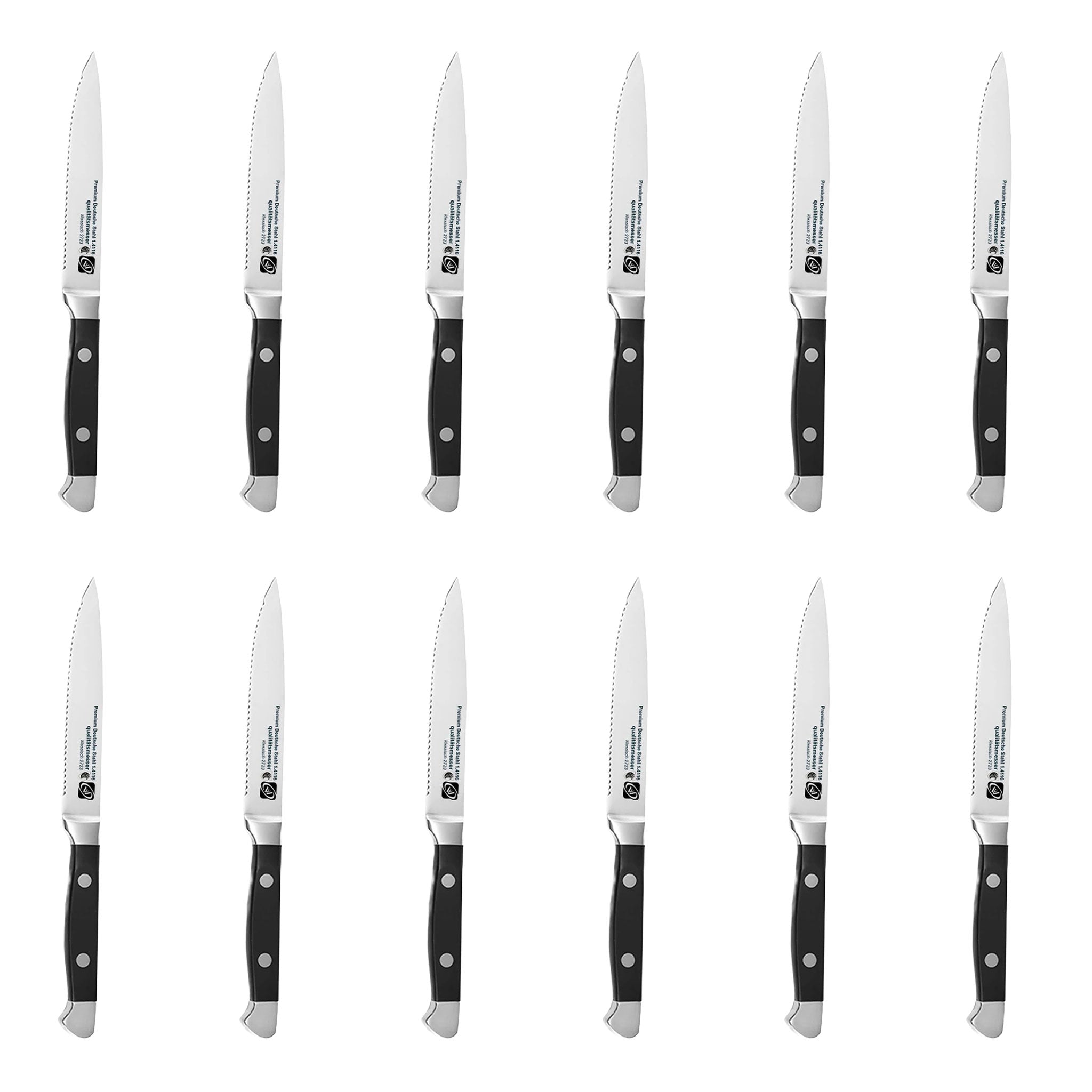 6/12/14/18-Piece German Steel Steak Knife Set
