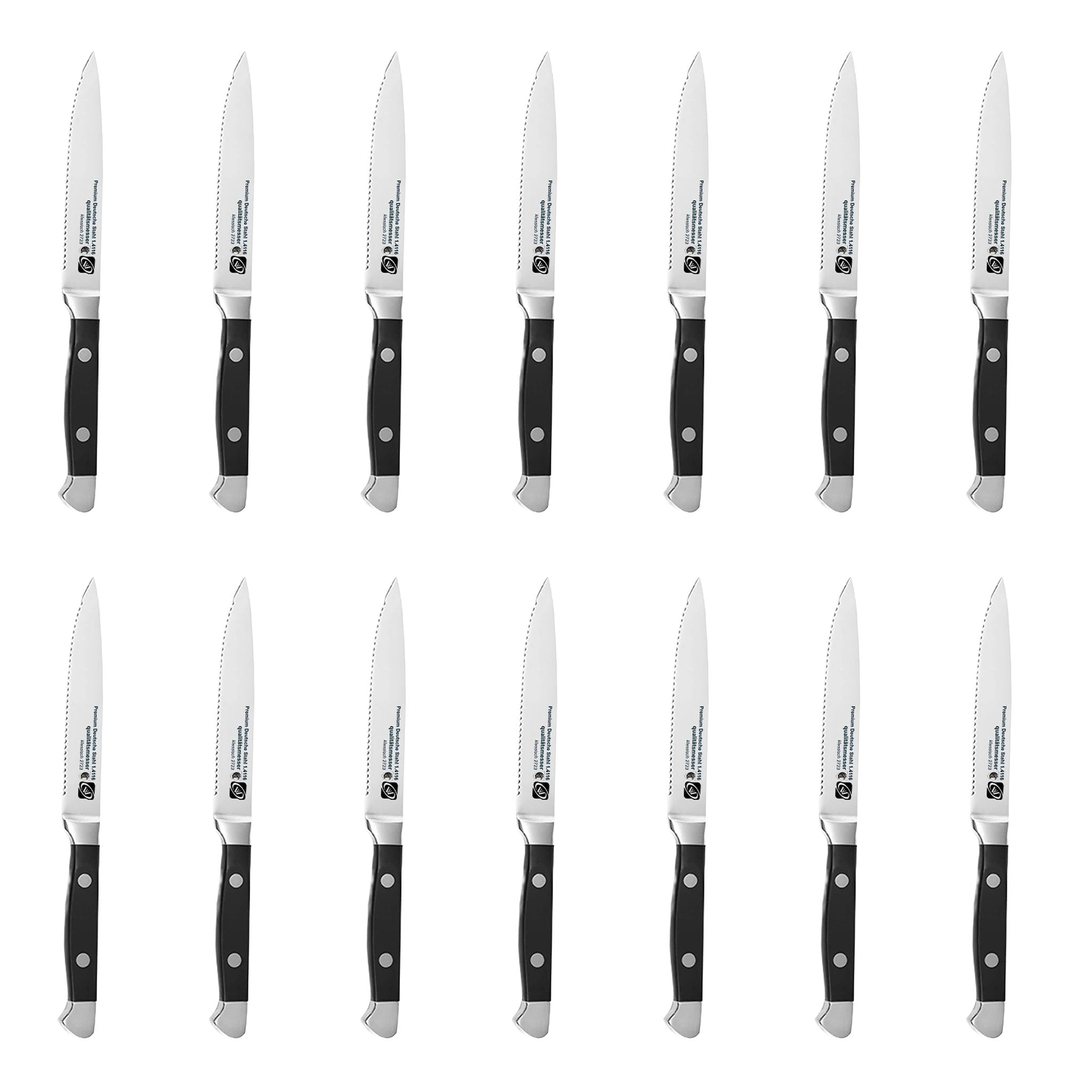 6/12/14/18-Piece German Steel Steak Knife Set
