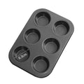 6 Cup Cupcake Pan Muffin Tray Cupcake Mold Muffin Pan Carbon Steel Baking Pan Non Stick Bakeware Biscuit Pan Microwave Cake wiktra