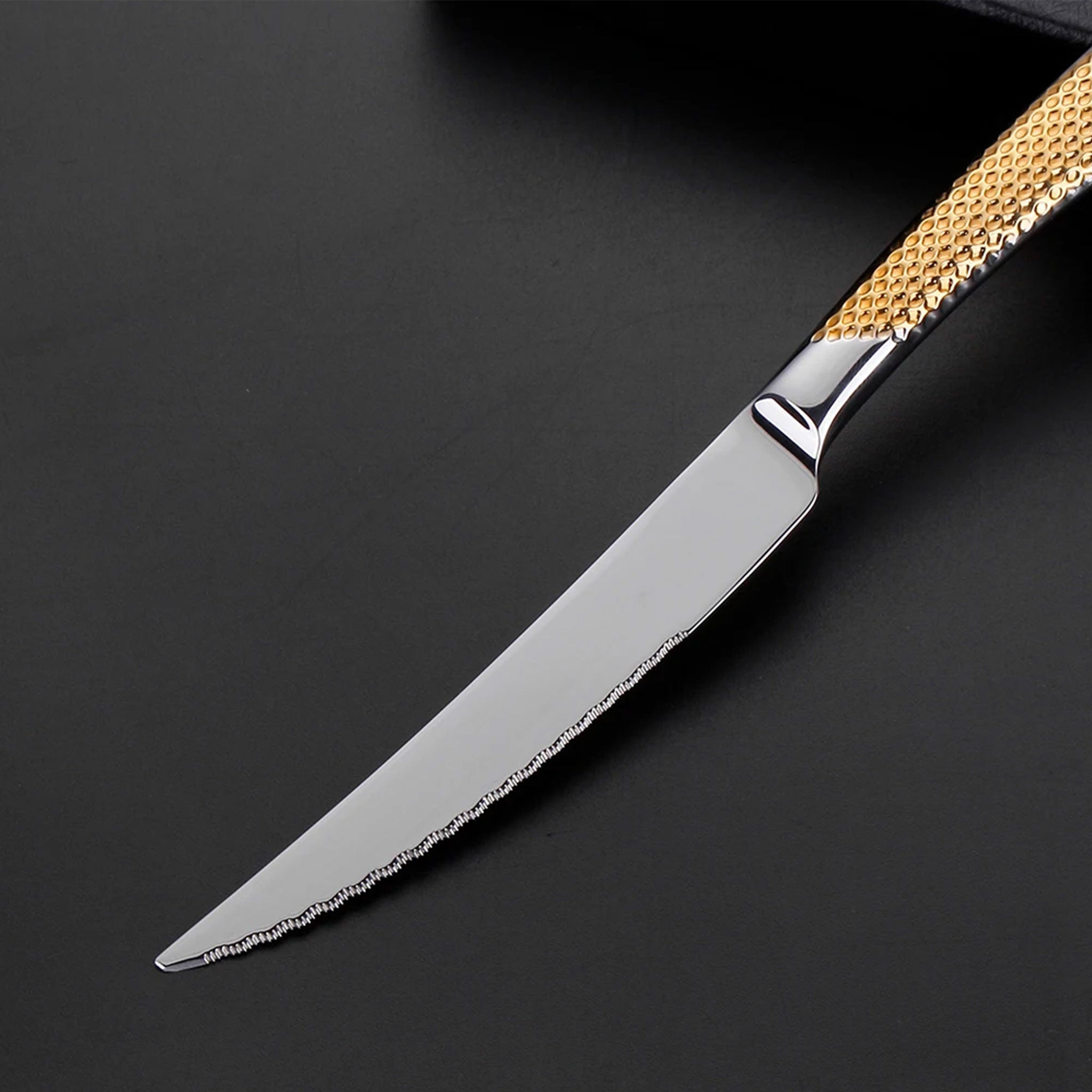 6-Piece Stainless Steel Gold & Silver Cutlery Set – Knife, Fork & Spoon