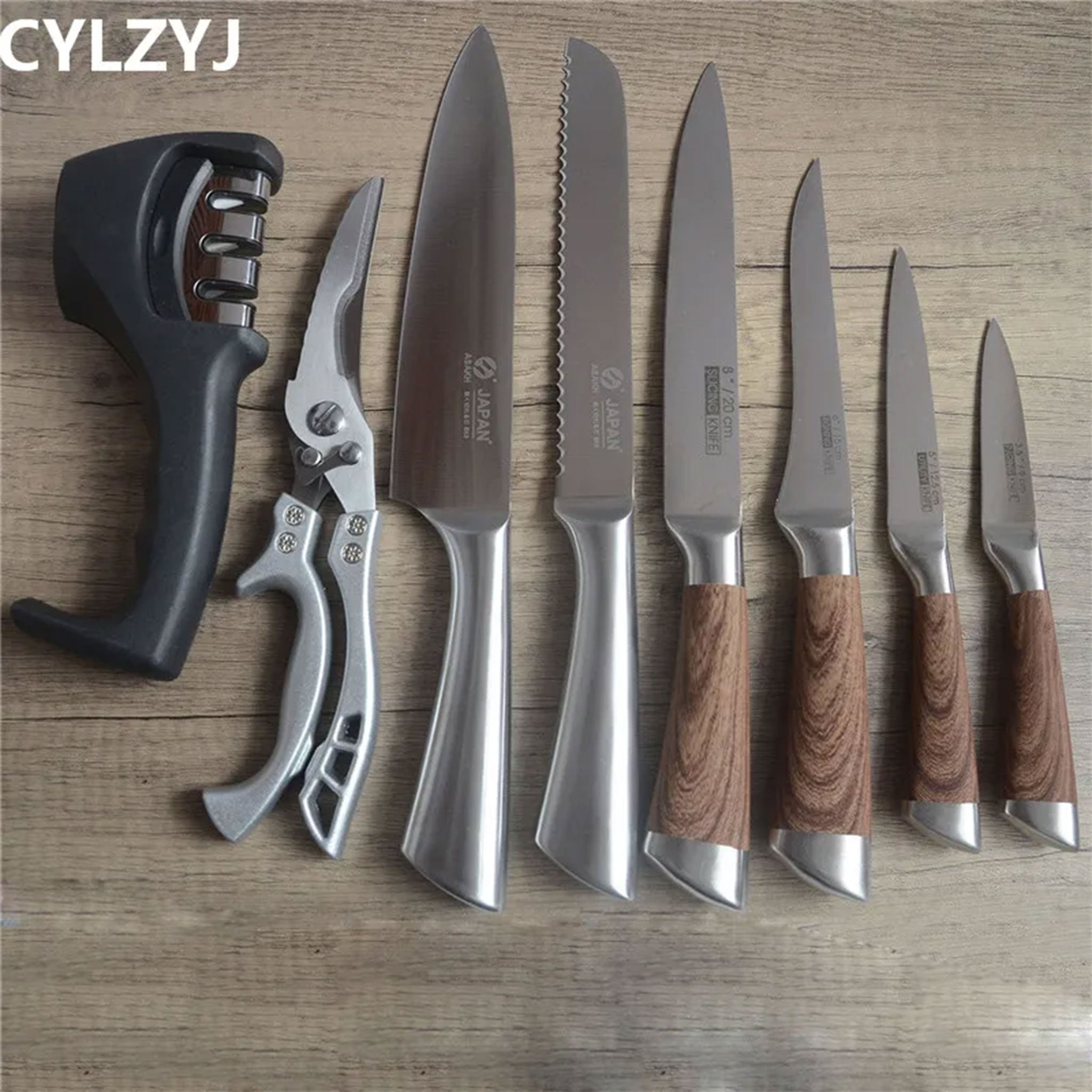 6-Piece Stainless Steel Kitchen Knife Set – Chef & Utility