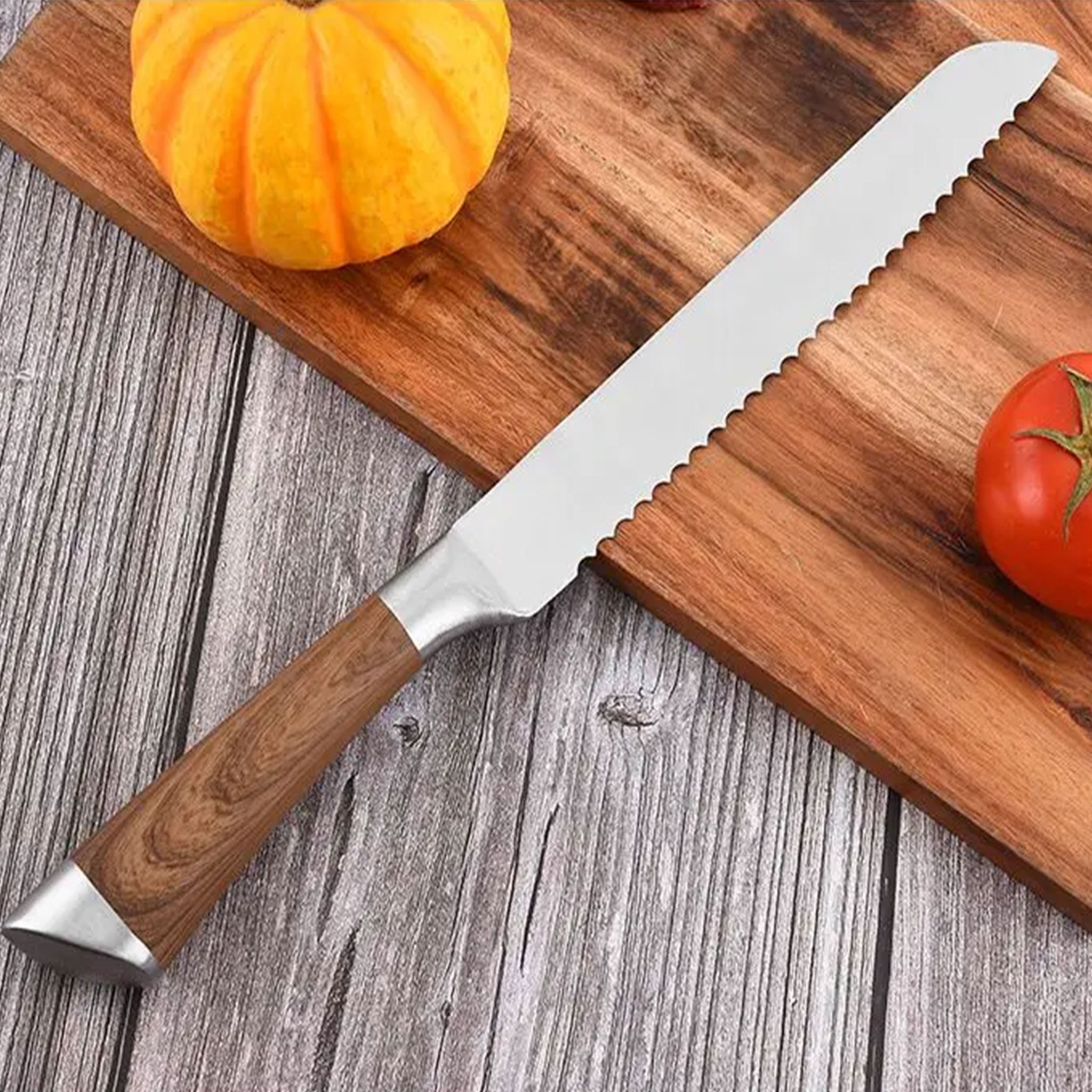 6-Piece Stainless Steel Kitchen Knife Set – Chef & Utility
