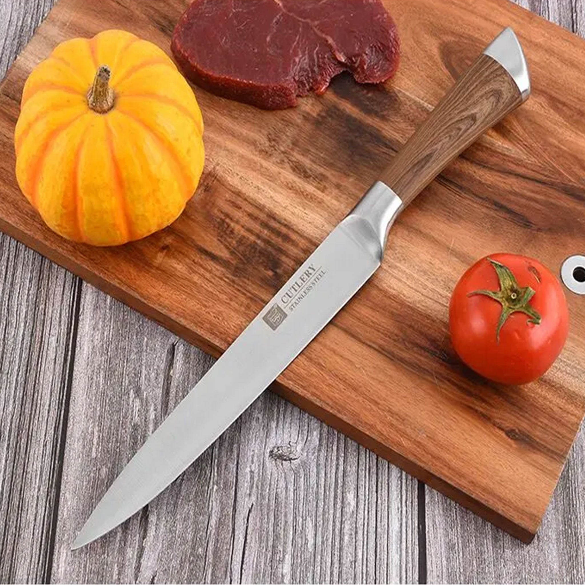 6-Piece Stainless Steel Kitchen Knife Set – Chef & Utility