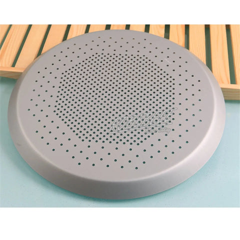 6.5-15 Inch Leaky Round Shape Premium Anodizing Aluminium Pie Pan Pizza Plate Cookie Biscuit Baking Sheet With Holes DIY Kitchen wiktra