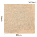 6PCS Wholesale Jute Napkin Reusable Tea Towel Wedding Party Christmas Table Decor Retro Burrs napkin - Wiktra