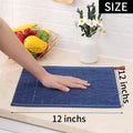 Homaxy 4/6pcs 100% Cottton Kitchen Towel Absorbent Dishcloth Ultra Soft Kitchen Cloths Drying Hand Towels Home Cleaning Tools - Wiktra