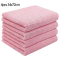 Homaxy 4/6pcs 100% Cottton Kitchen Towel Absorbent Dishcloth Ultra Soft Kitchen Cloths Drying Hand Towels Home Cleaning Tools - Wiktra