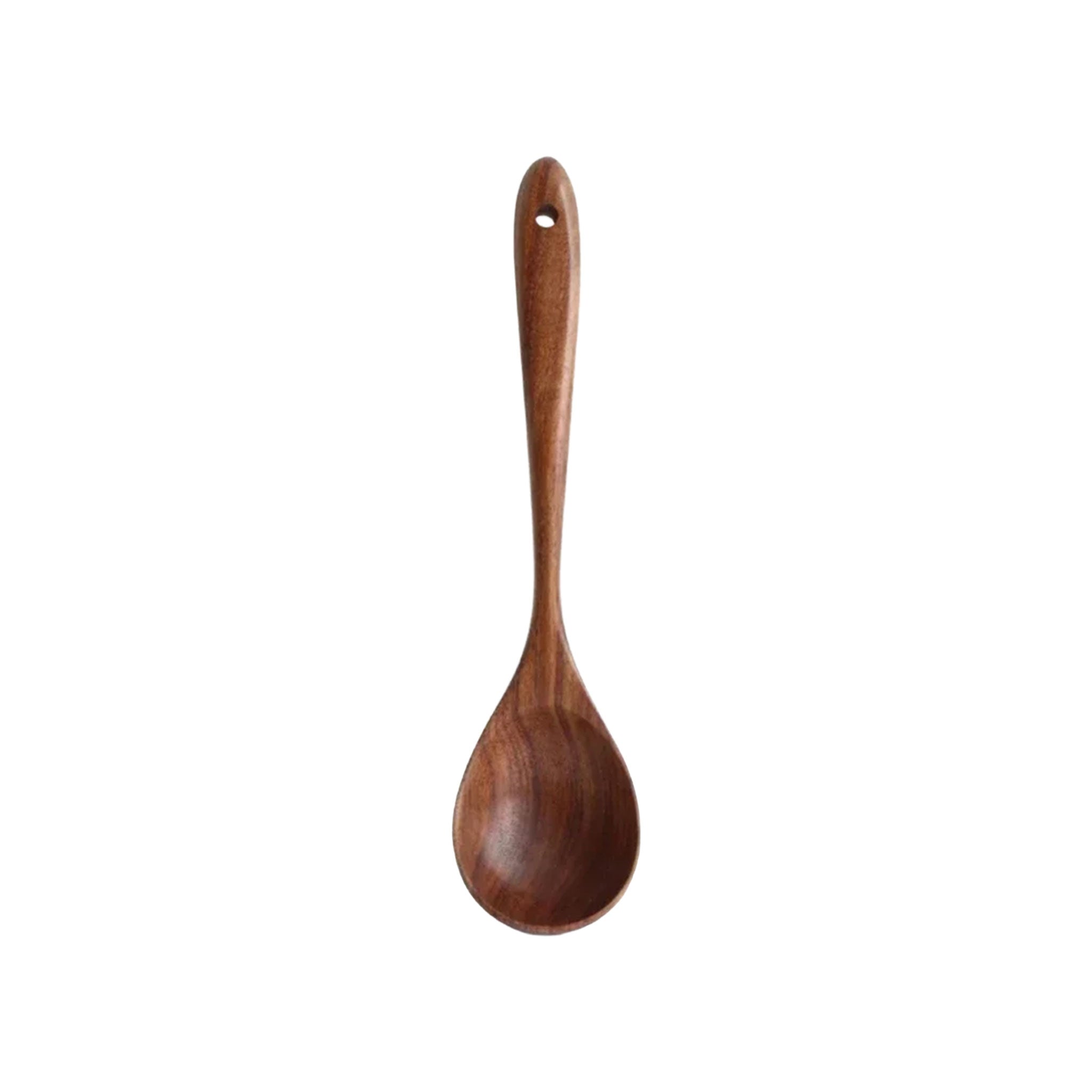 7-Piece Teak Wood Cooking Spoon & Skimmer Set