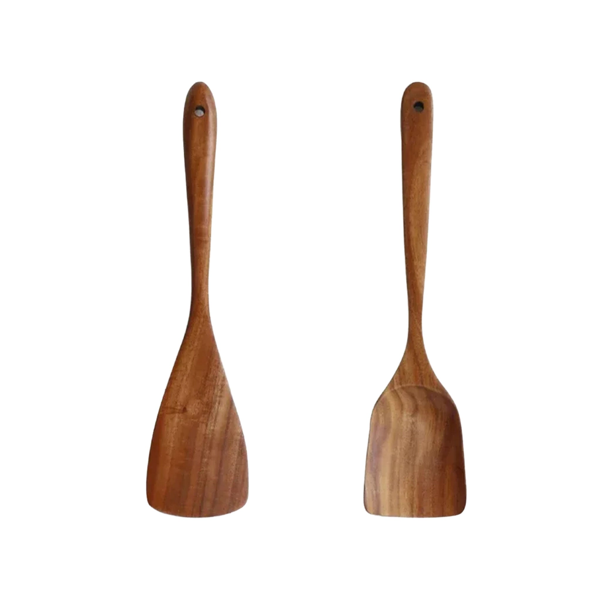 7-Piece Teak Wood Cooking Spoon & Skimmer Set