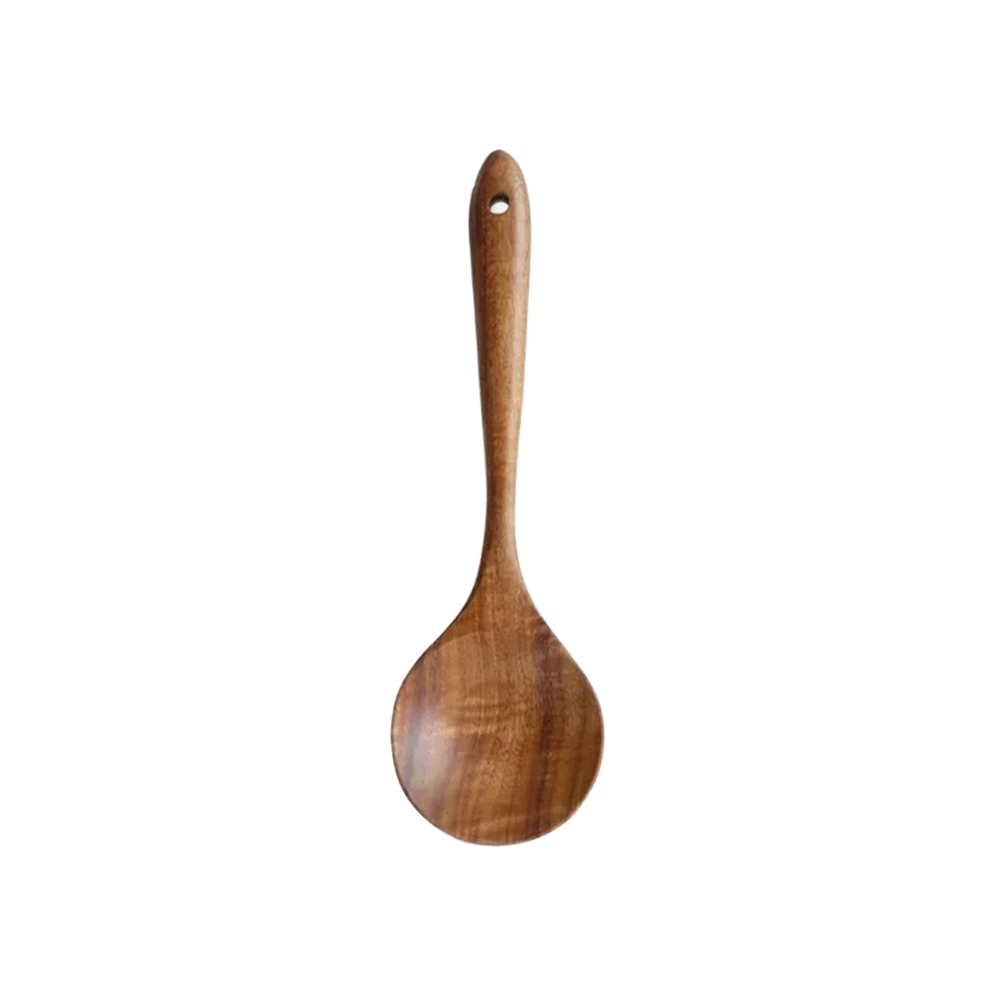 7-Piece Teak Wood Cooking Spoon & Skimmer Set