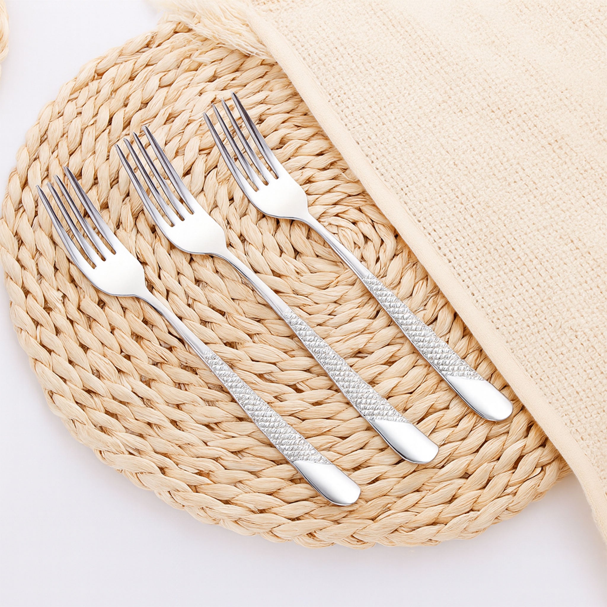 Luxury 18-10 Gold Plated Dinner Forks Set