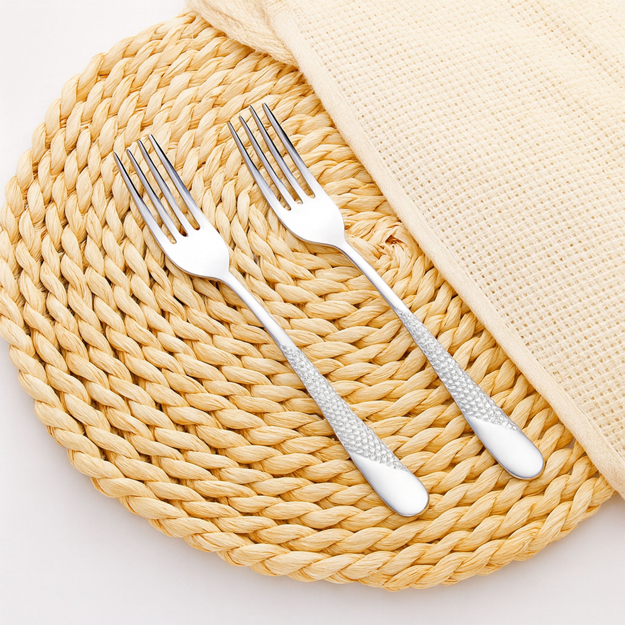 Luxury 18-10 Gold Plated Dinner Forks Set