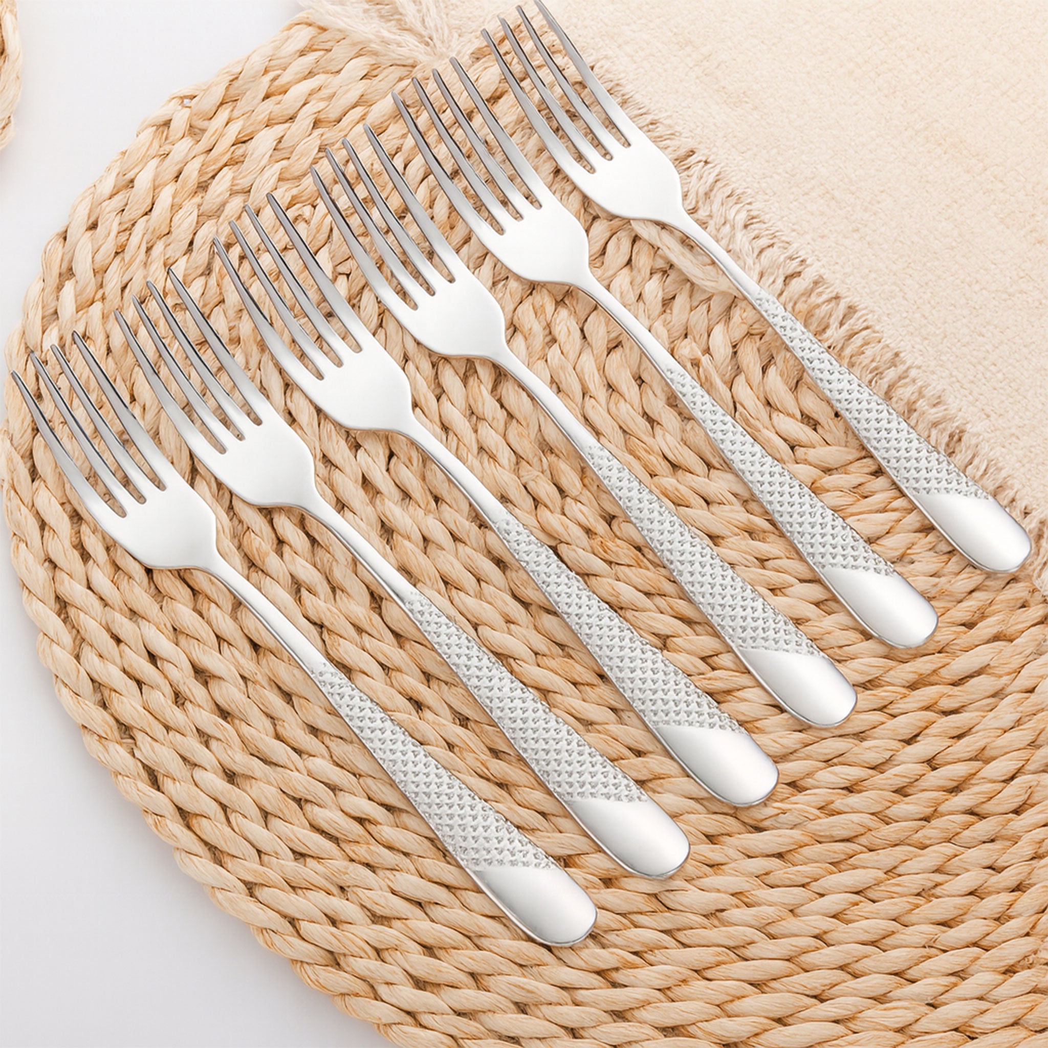 Luxury 18-10 Gold Plated Dinner Forks Set