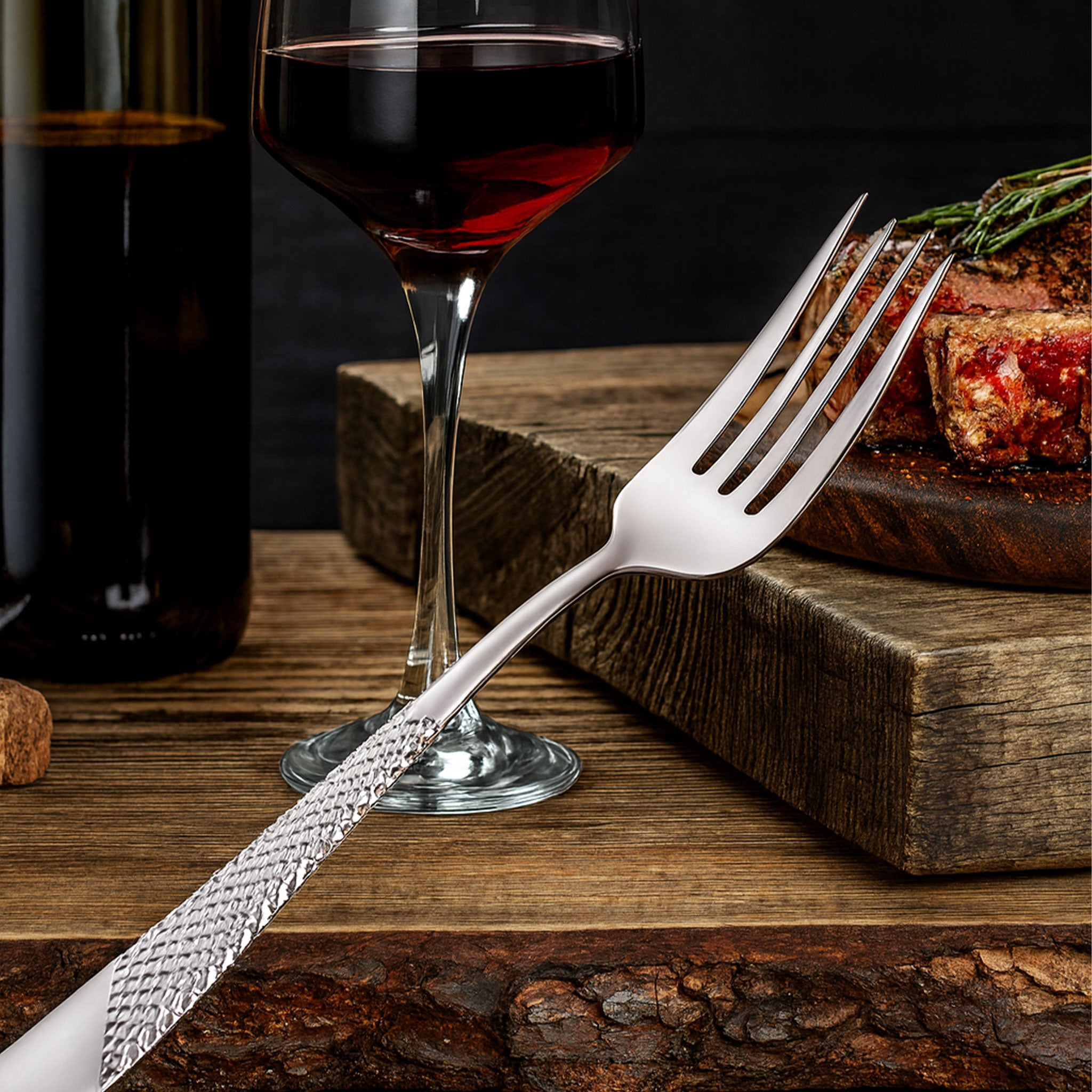 Luxury 18-10 Gold Plated Dinner Forks Set