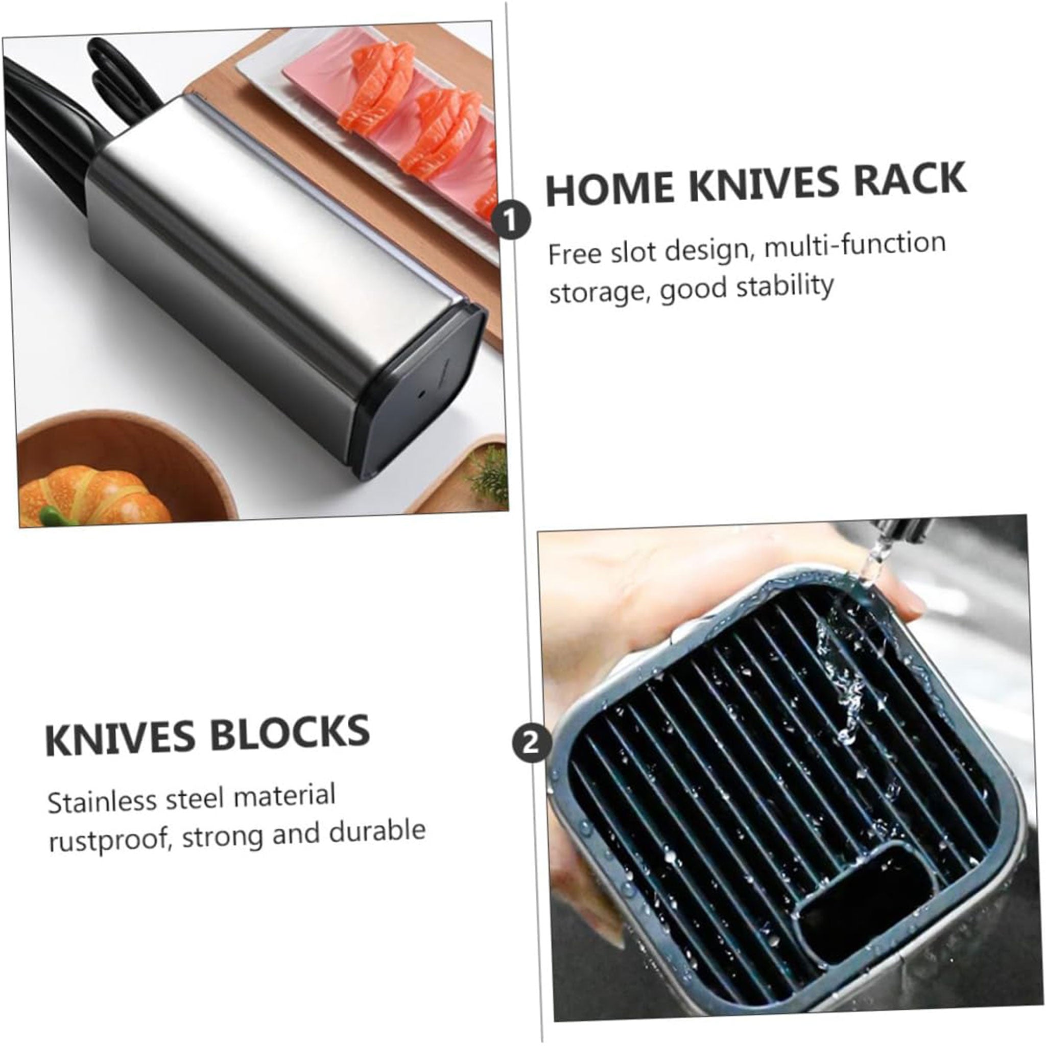 7CR17 Japanese Kitchen Knife Set – Laser Damascus Pattern Chef, Santoku & Utility Knives