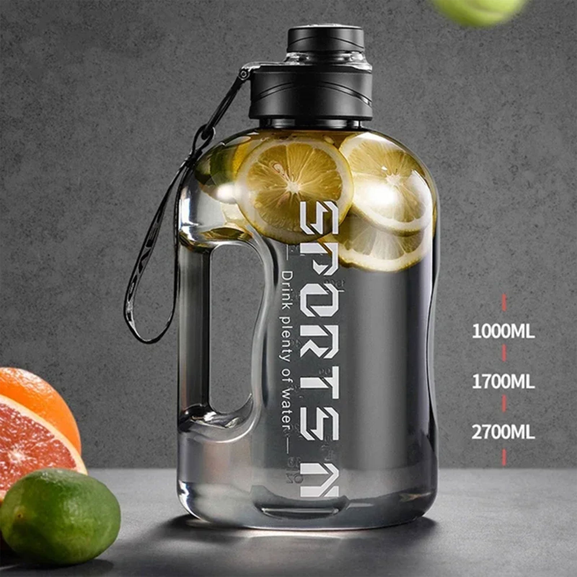 .7L/2.7L Large Sports Water Bottle