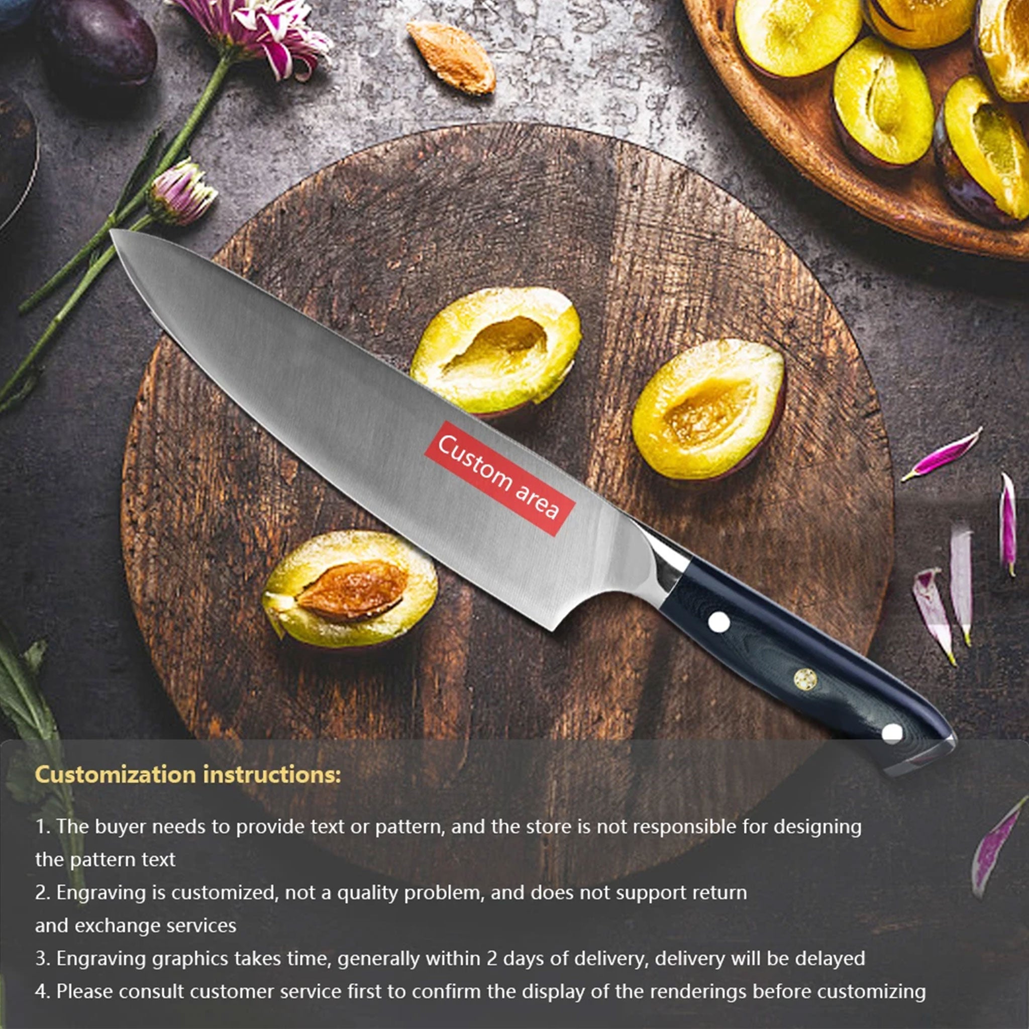 8" Professional Chef Knife – 4116 German Stainless Steel