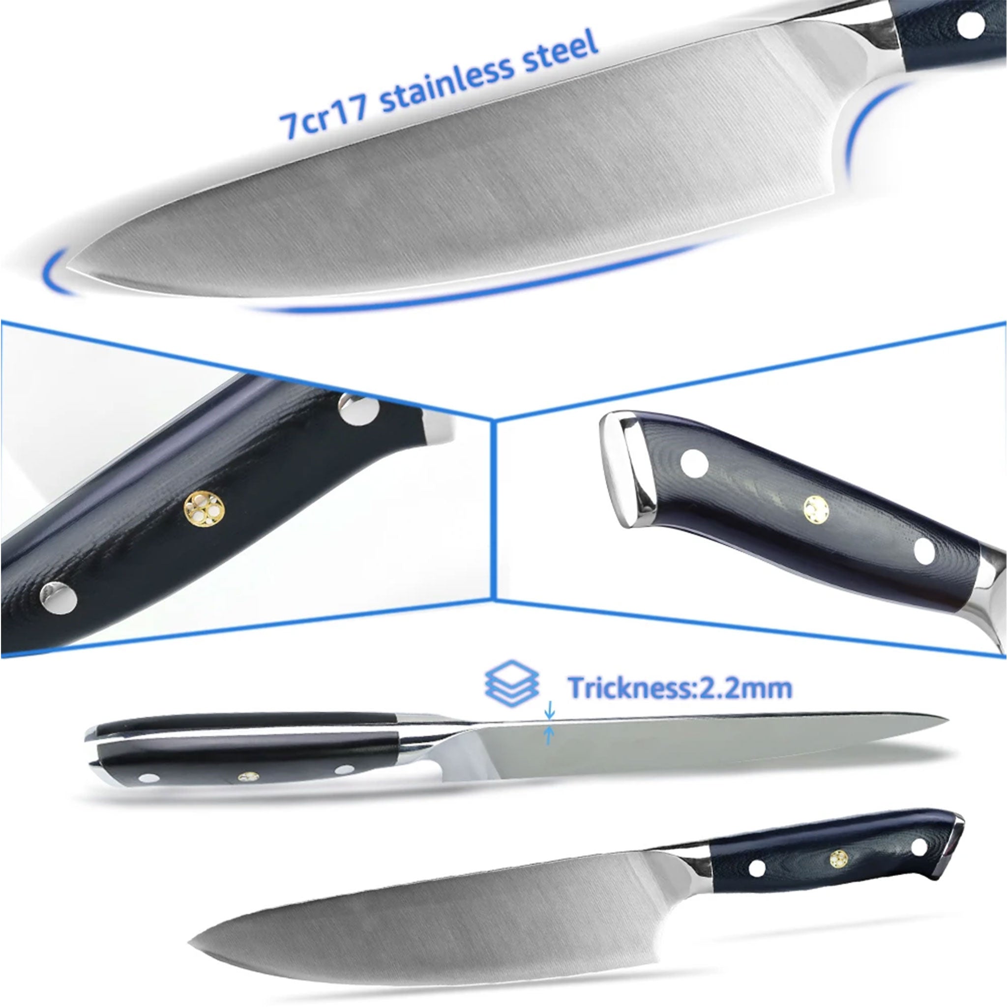 8" Professional Chef Knife – 4116 German Stainless Steel