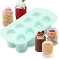 8-hole Ice Cup Shape Ice Cube Mold Cake Pudding Fruit Ice Cube Maker Bar Kitchen Accessories Silicone Mould DIY Frozen Ice wiktra