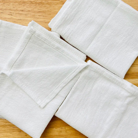 8PC 30X45CM Sage green Cotton Cloth Napkins Dinner Kitchen Tea Towels Table Design Mat Wedding Party Supply Home Banquet Decor wiktra