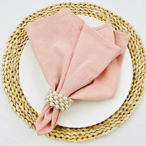 8PC 30X45CM Sage green Cotton Cloth Napkins Dinner Kitchen Tea Towels Table Design Mat Wedding Party Supply Home Banquet Decor