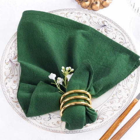 8PC 30X45CM Sage green Cotton Cloth Napkins Dinner Kitchen Tea Towels Table Design Mat Wedding Party Supply Home Banquet Decor