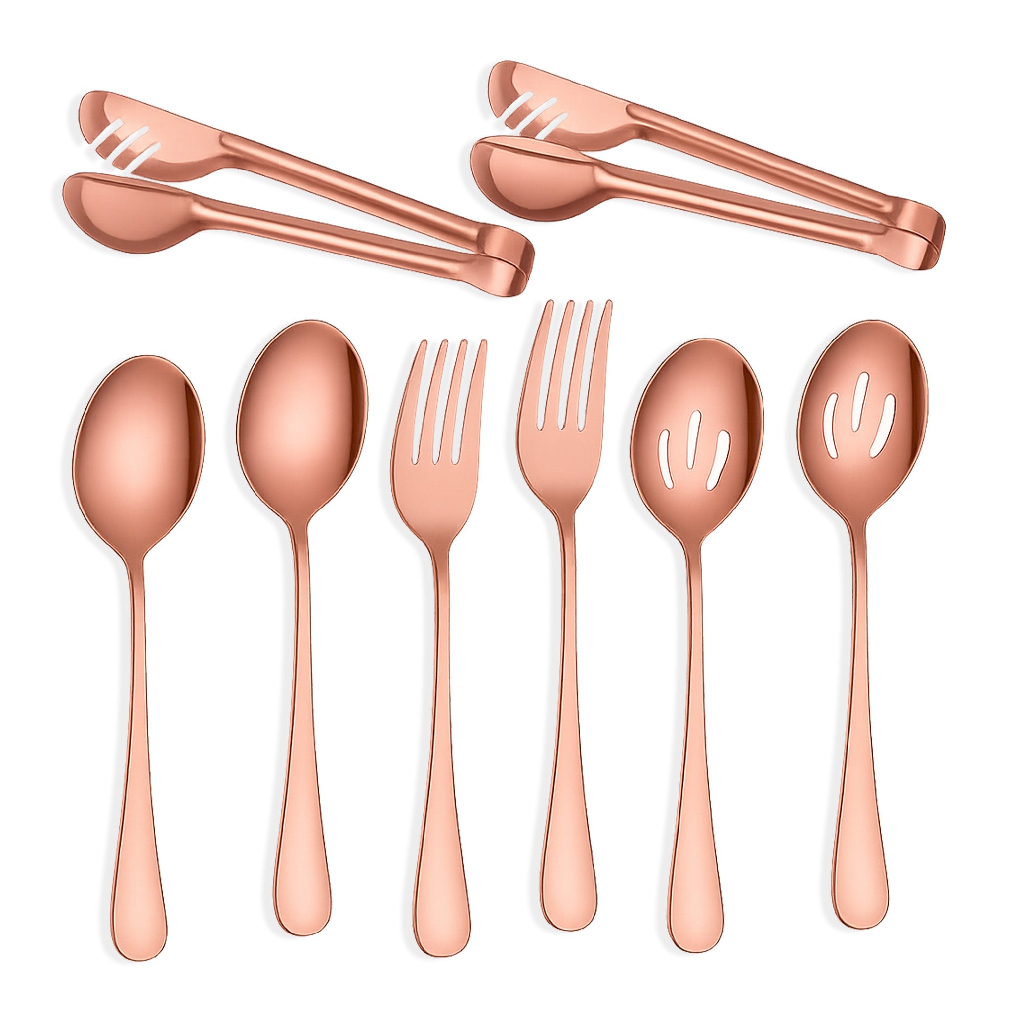 8-Piece Stainless-Steel Serving Utensil Set
