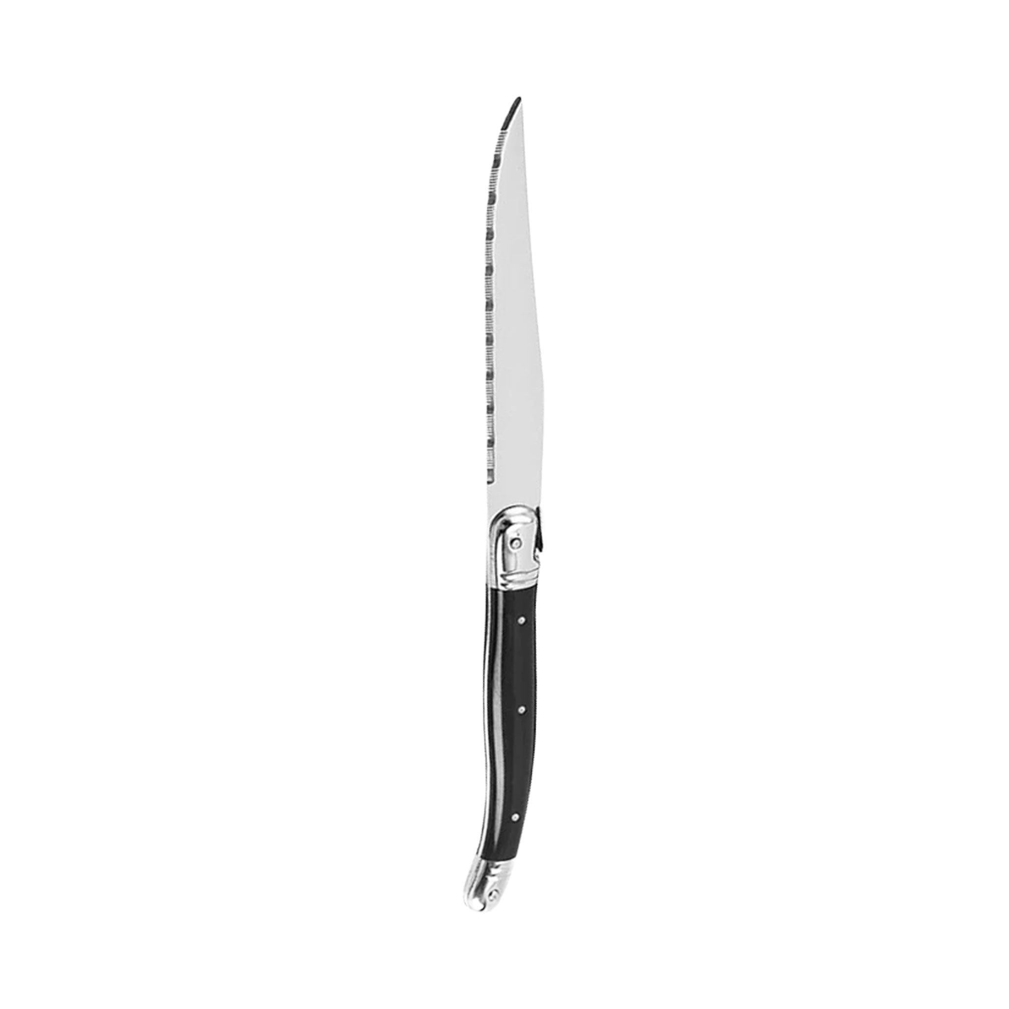 9-Inch Laguiole Serrated Steak Knife Set – Triple Rivet Ergonomic Handle (1/4/6/8 Pcs)