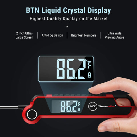 ThermoPro TP620 Backlight Digital BBQ Meat Thermometer For Kitchen Cooking With Gravity Sensor Automatic Rotating Display