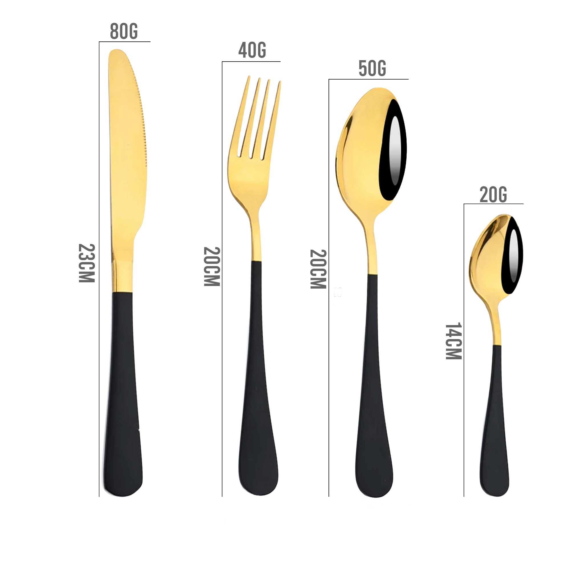 AJOYOUS 24-Piece Stainless Steel Dinnerware Set – Knife, Fork & Spoon Flatware