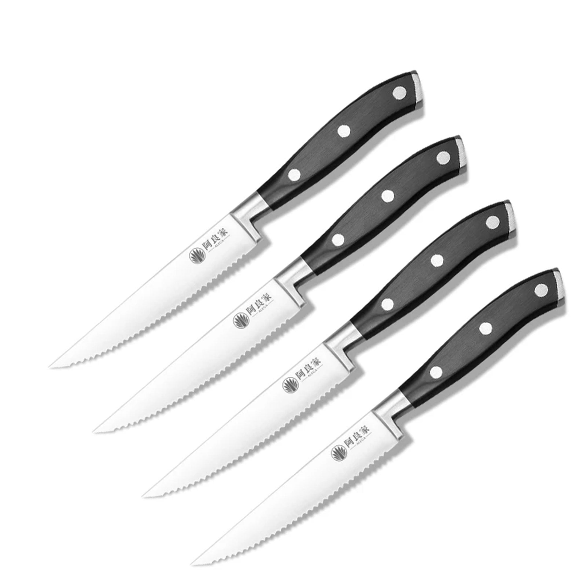 ALEGA 4.5-Inch Western-Style Serrated Steak Table Knife
