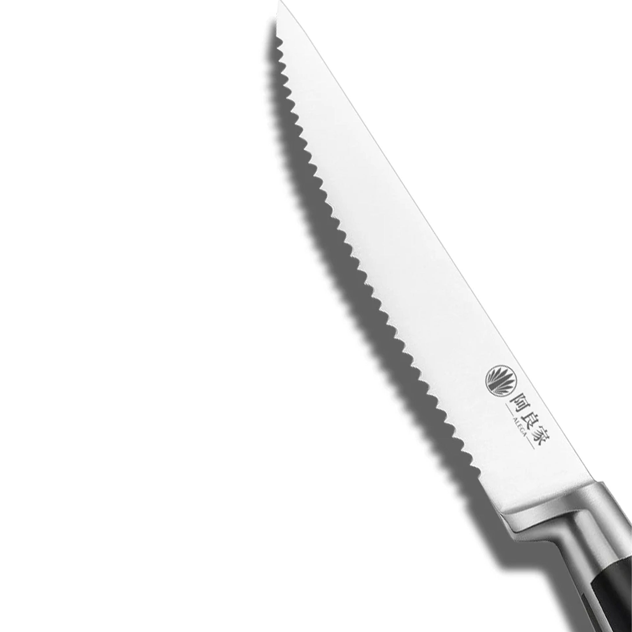 ALEGA 4.5-Inch Western-Style Serrated Steak Table Knife