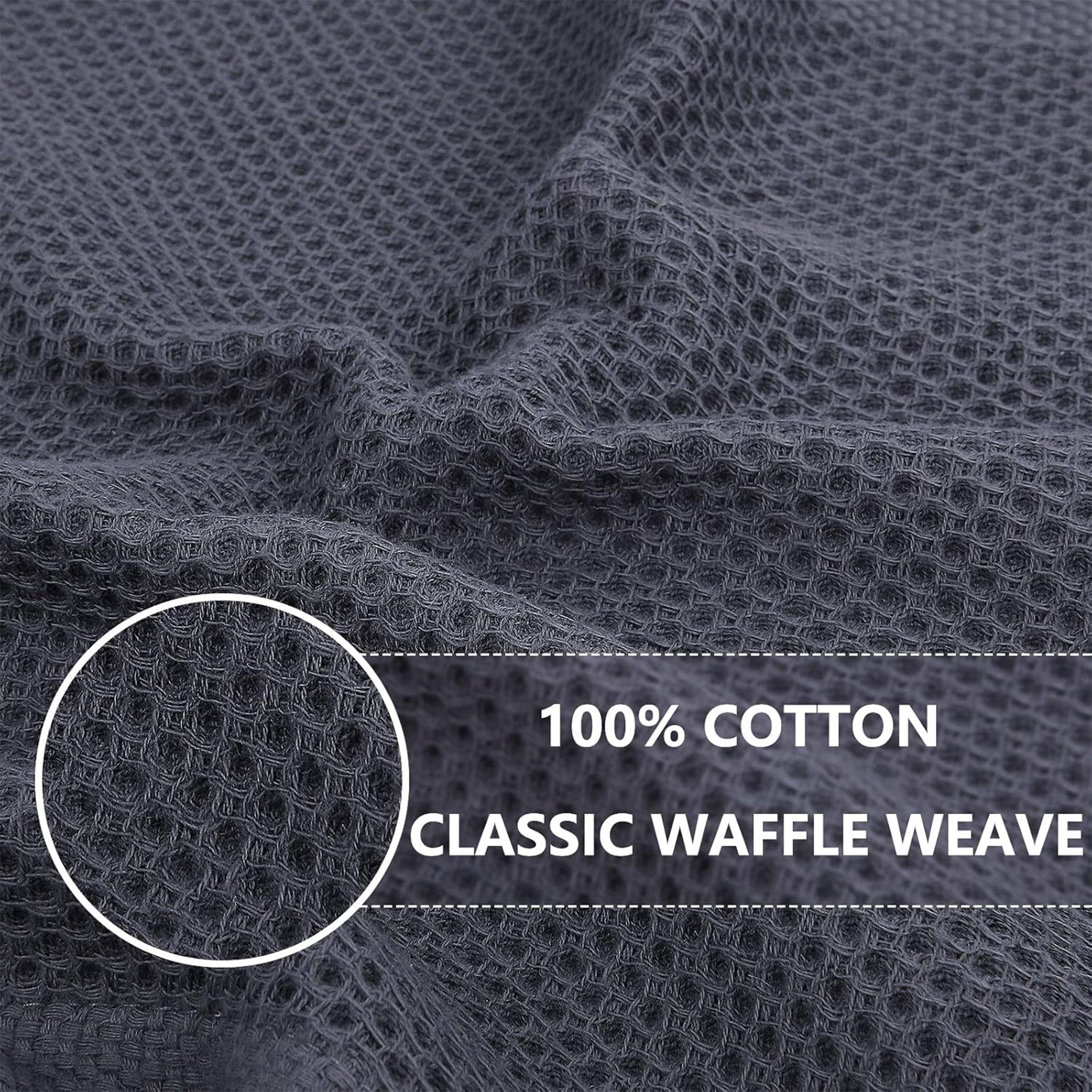 Absorbent Cotton Waffle Hand Towel