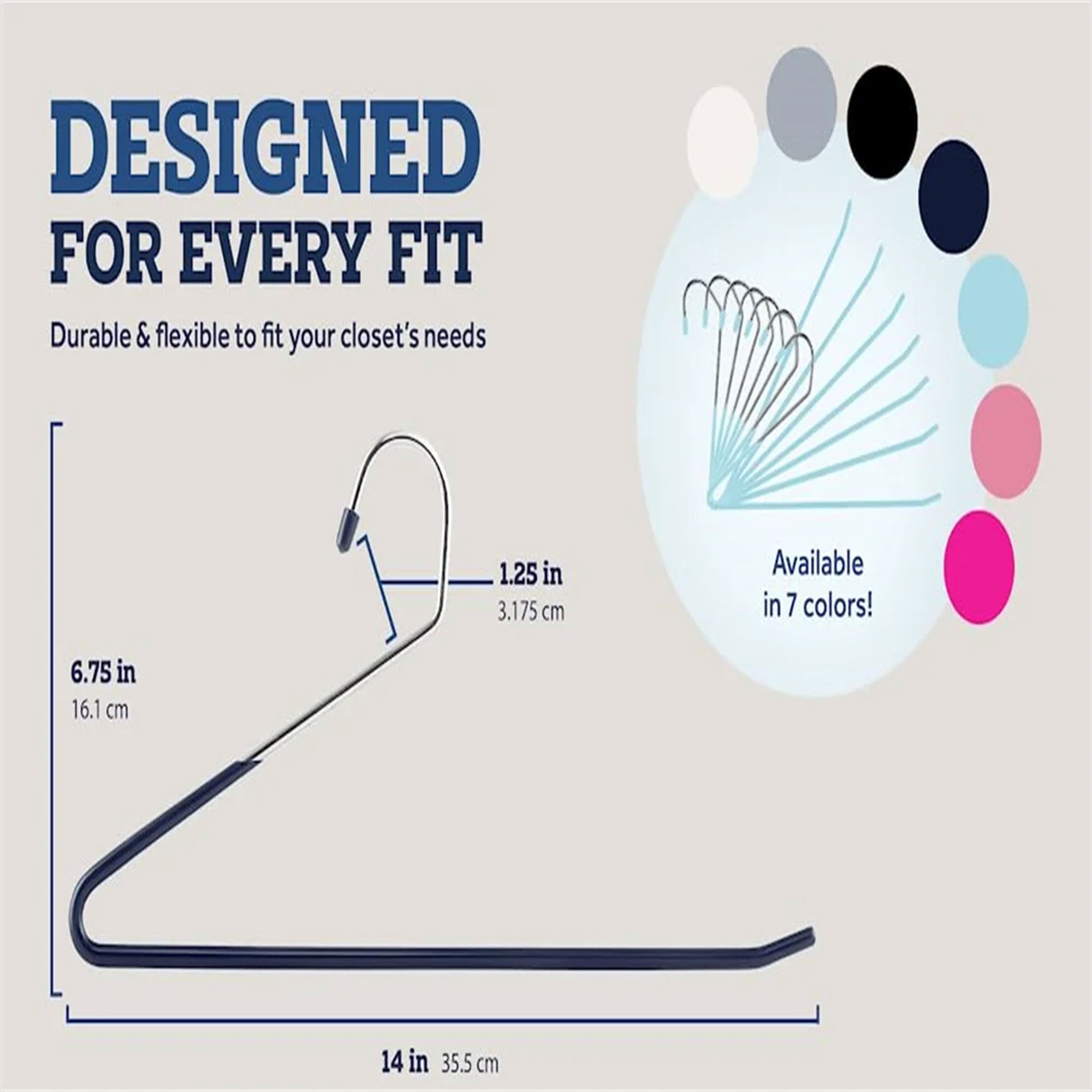 "Anti-Slip Open Metal Pants Hanger – Space-Saving, Strong & Smooth Organizer"