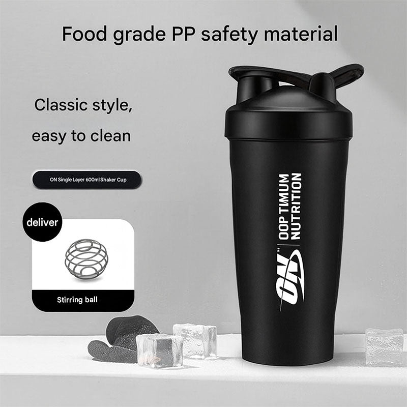 Black Fitness Shaker Cup – 600ml