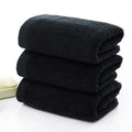 Black Towel Cotton Soft Face Towel Hotel Bathroom Beauty Parlor Home Strong Water Absorption Washcloth Kitchen Towels - Wiktra