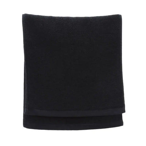 Black Towel Cotton Soft Face Towel Hotel Bathroom Beauty Parlor Home Strong Water Absorption Washcloth Kitchen Towels - Wiktra