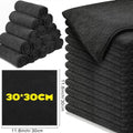 Black Ultrafine Fiber Cloths Household Rag Car Clean Polyester Cotton Quick Drying Duster Kitchen Towel Dish Cloth Scouring Pad - Wiktra