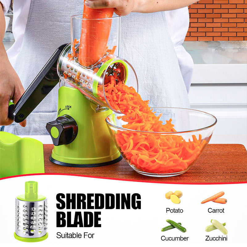Blade Manual Rotary Vegetable Slicer