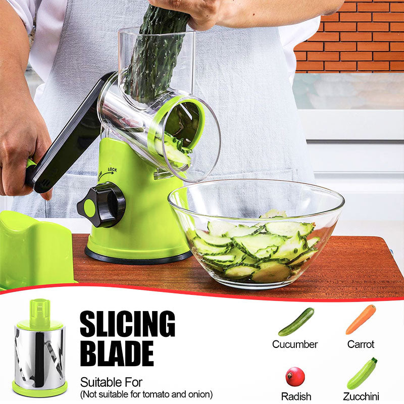 Blade Manual Rotary Vegetable Slicer