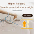 Bold and seamless plastic short necked clothes hanger, dry and wet dual-purpose  hanging,  hanger,  support wiktra