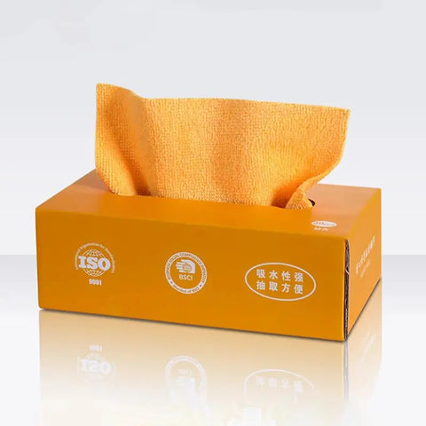 20 Pcs/Box Microfiber Towel Absorbent Kitchen Cleaning Dishcloth Non-stick Oil Dish Rags Napkins Tableware Home Cleaning Towels