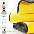 Car Wash Microfiber Towel Super Absorbent Car Cleaning Drying Cloth Kitchen Washing Towels Double Layer Household Cleaning Tool wiktra