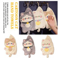 Cartoon Cat Hand Towels Hanging Absorbent Cute Animal Bathing Children Towel Wipe Dry Quick Kitchen Soft Kids Cloth Towel Q7Y4 wiktra