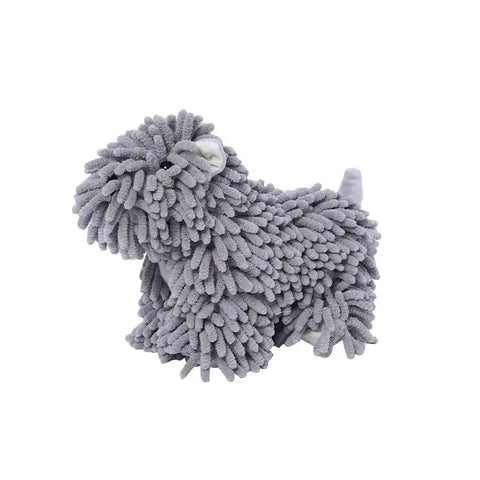 Cartoon Dog Chenille Hand-Wiping Doll, Kitchen And Bathroom Multifunctional Cartoon Animal Creative Hand-Wiping Towel Plush Toy