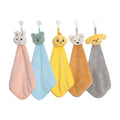 Cartoon Hanging Towel For Children Water Absorption Kitchen Bathroom Household Hand Quick Drying 2Pcs wiktra