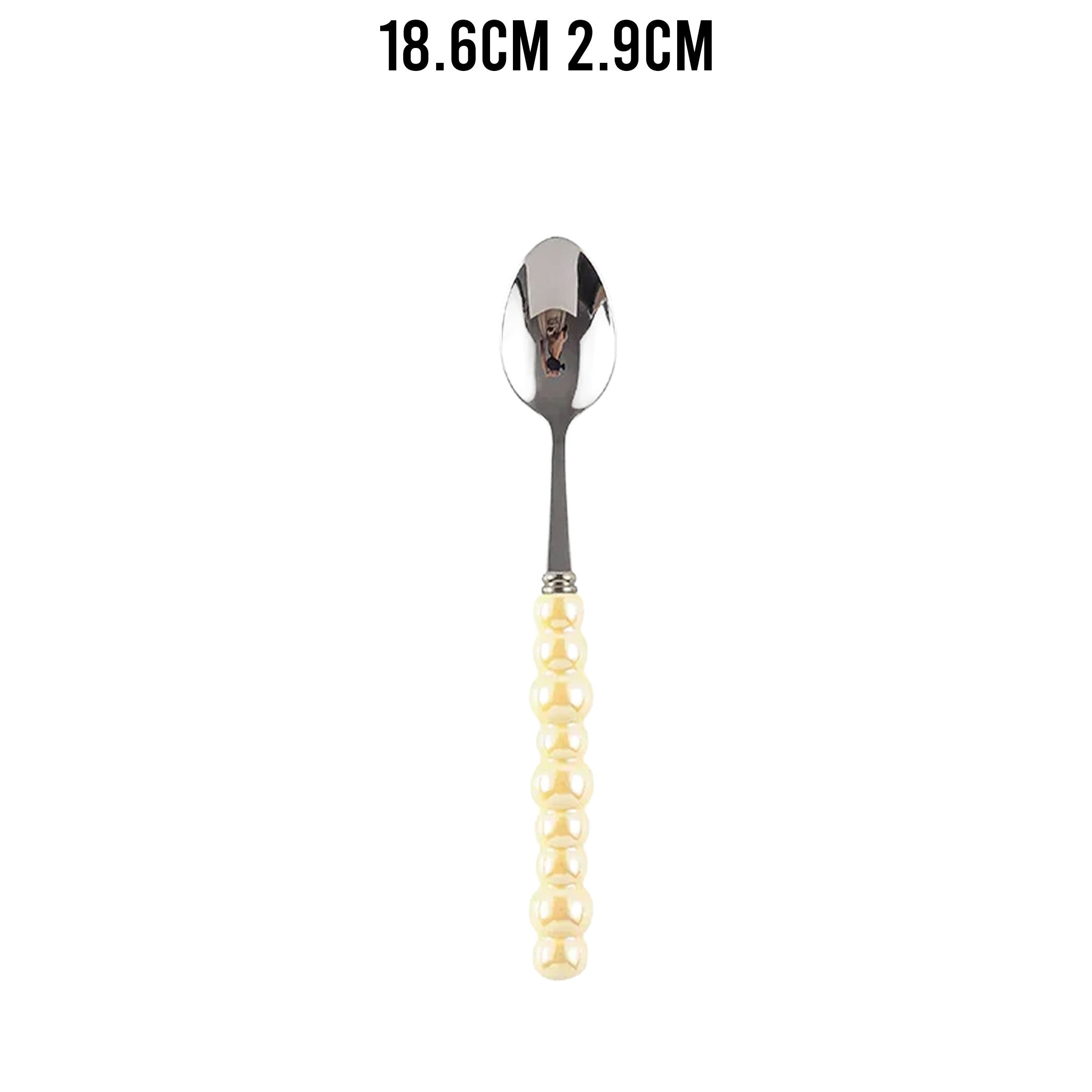 Ceramic Pearl Handle Cutlery Set – Knife, Fork & Spoons
