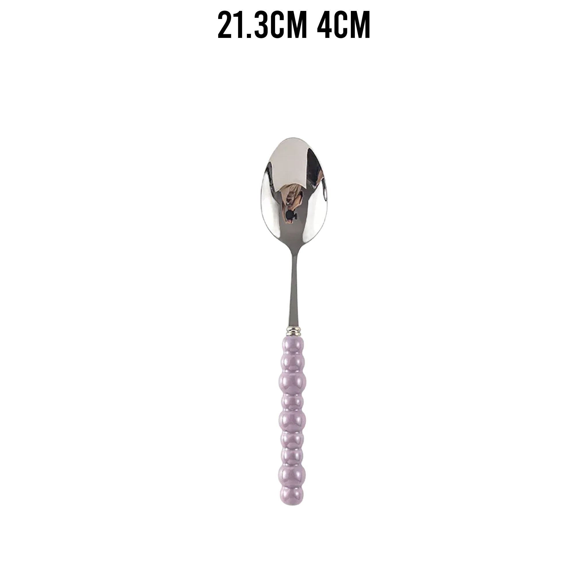Ceramic Pearl Handle Cutlery Set – Knife, Fork & Spoons