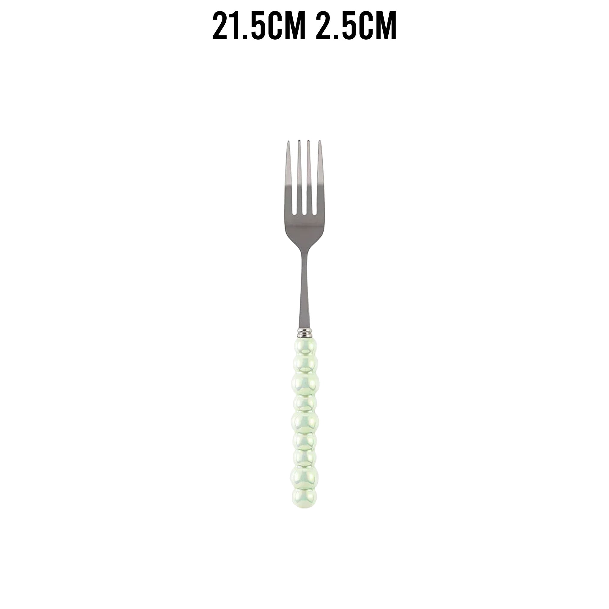 Ceramic Pearl Handle Cutlery Set – Knife, Fork & Spoons