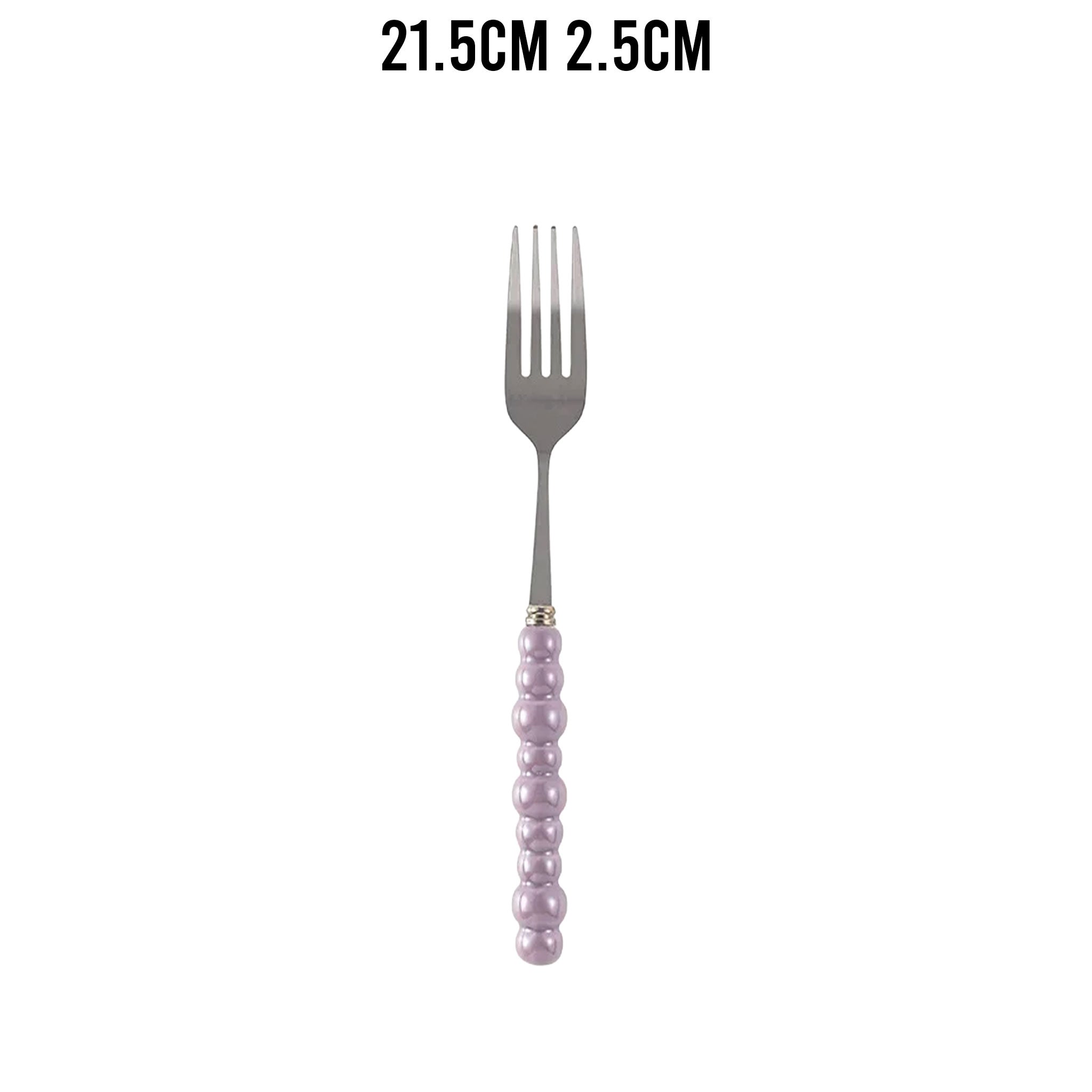 Ceramic Pearl Handle Cutlery Set – Knife, Fork & Spoons